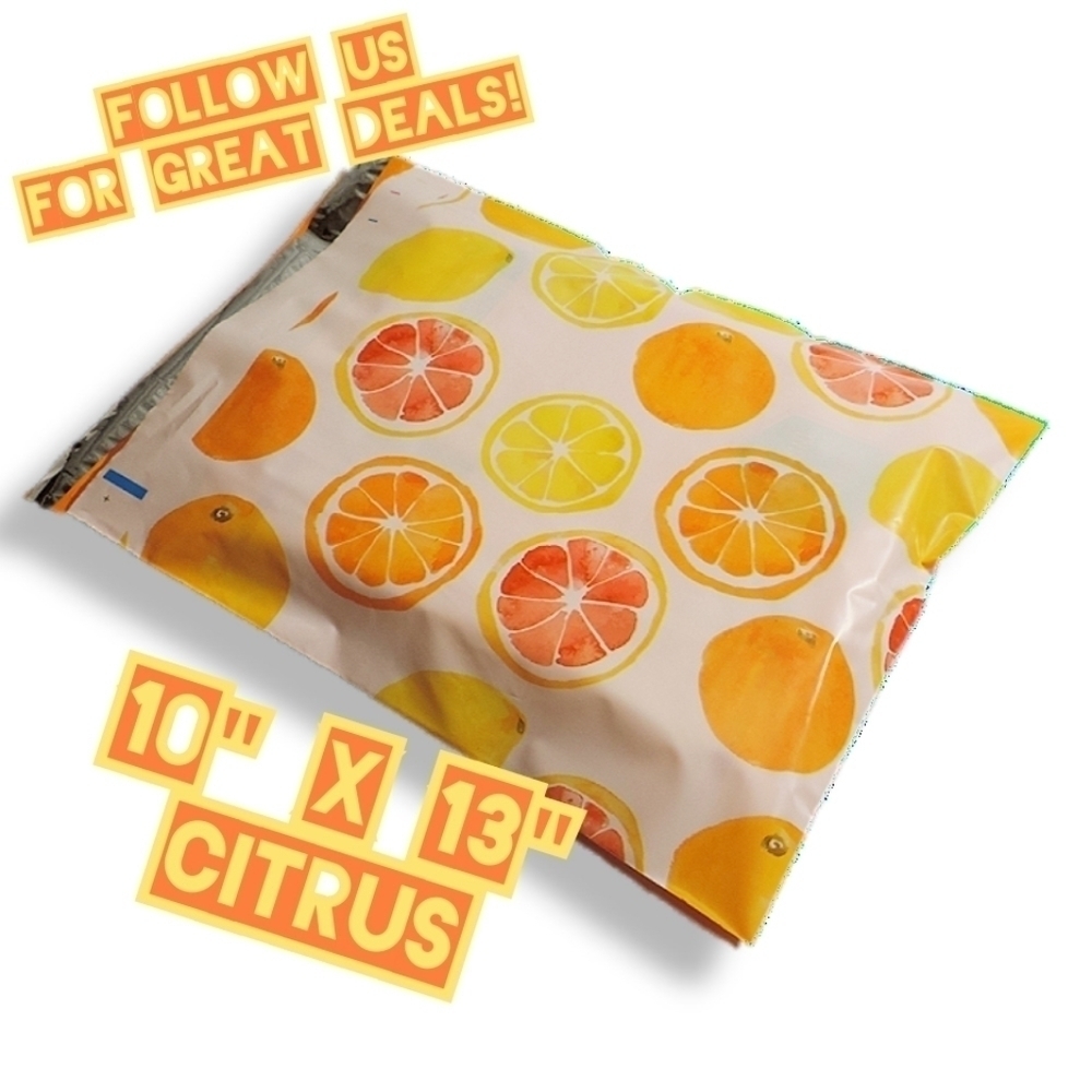 100 Citrus Poly Mailers 10x13 - Picture 3 of 4